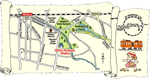 Map to the Ghibli Museum