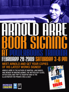 Arnold Arre Book Signing at Powerbooks