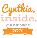 Cynthia, inside.