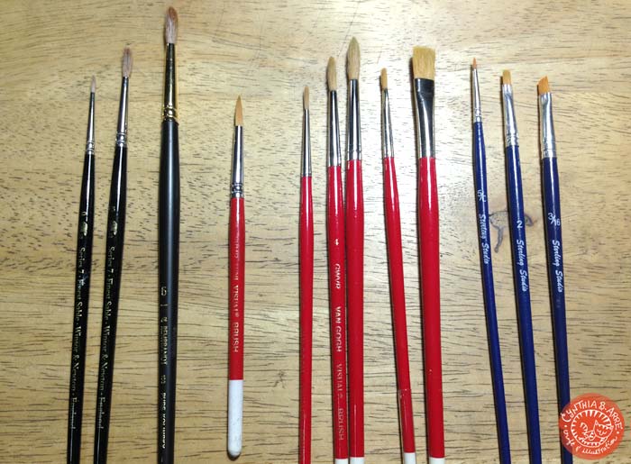 my watercolor brushes