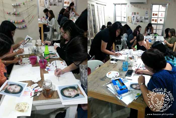 watercolor workshop portraits quezon city